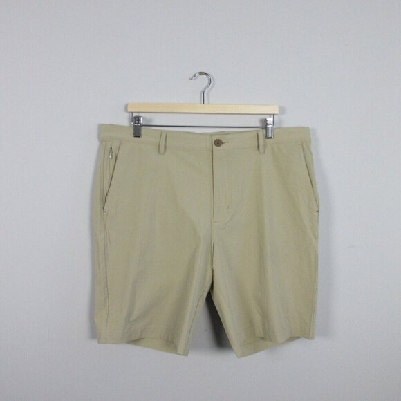 Tommy Bahama Chip Shot Shorts 10" Men's Golf Chino Performance 38 Khaki Tan 308 - Picture 1 of 10